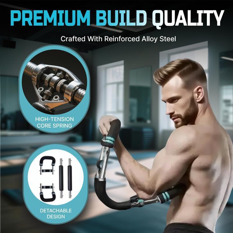 Twist Bar Arm Trainer, Adjustable Resistance From 90 To 120 Lbs, Suitable For Home And Gym Use, For Arm, Chest, And Shoulder Training