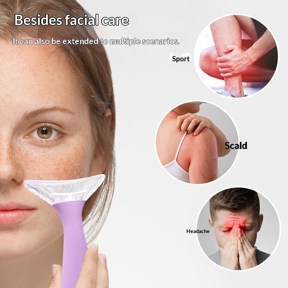 Silicone Facial Ice Roller To Shrink Pores, Soothe Redness, And Cool Down