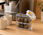 Cute Goose Monitor & Car Decorations – 4-Piece Resin Set
