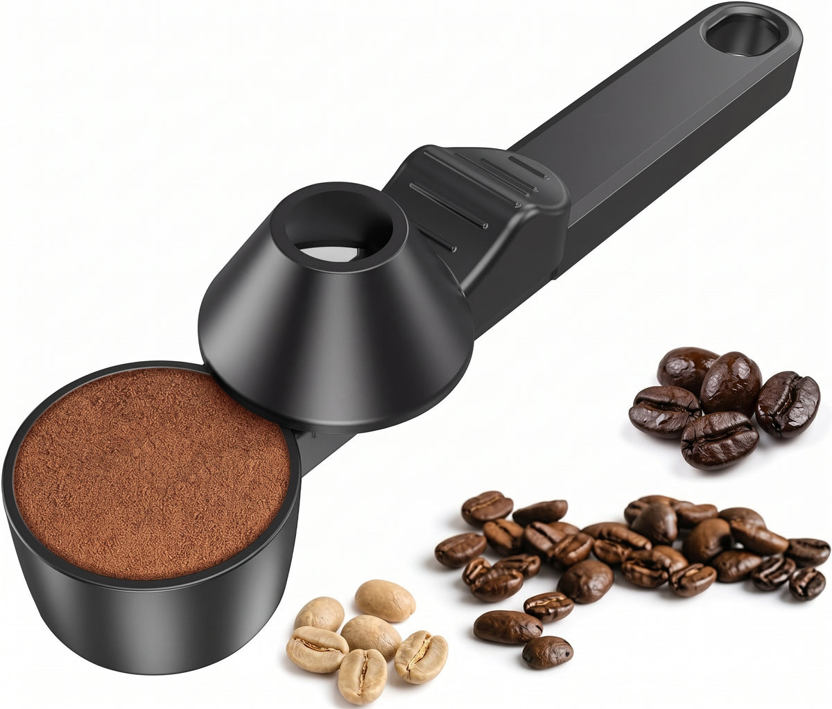 Coffee Scoop with Funnel for Ground Coffee & Protein Powder – 2 Tbsp