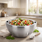 Stainless Steel Dip Chiller Bowl – Insulated Serving Bowl for Salsa, Dips, Salads & Parties