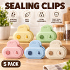 Reusable Freshness Date Clips – 5 Pack Food Bag Sealing Clips with Month & Date Tracker