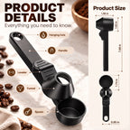 Coffee Scoop with Funnel for Ground Coffee & Protein Powder – 2 Tbsp