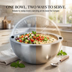 Stainless Steel Dip Chiller Bowl – Insulated Serving Bowl for Salsa, Dips, Salads & Parties