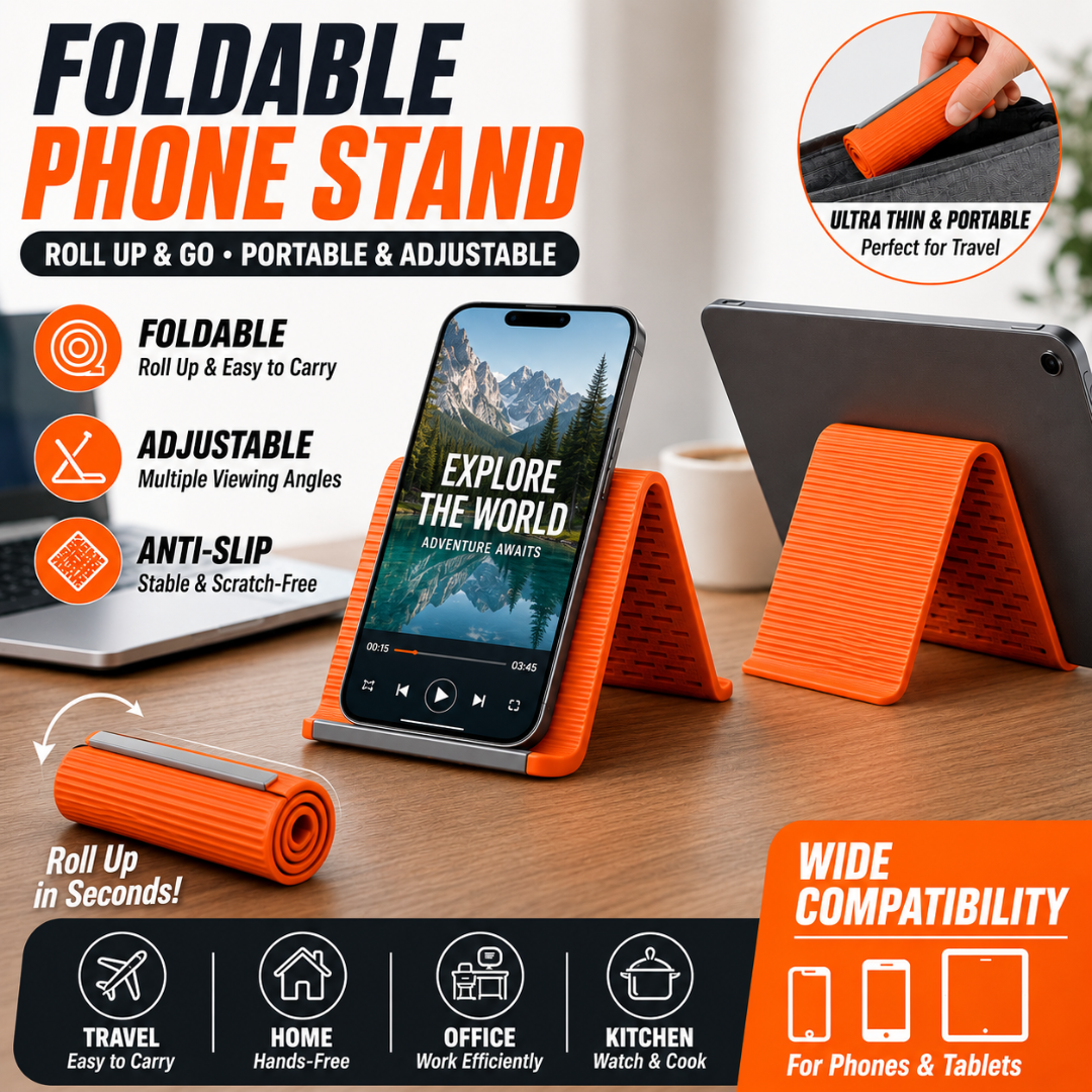 Flexible Silicone Phone Stand | Adjustable Hands-Free Mobile Holder