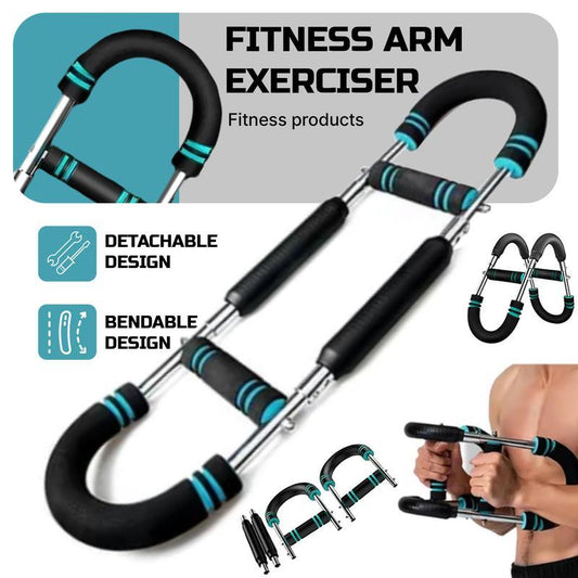Twist Bar Arm Trainer, Adjustable Resistance From 90 To 120 Lbs, Suitable For Home And Gym Use, For Arm, Chest, And Shoulder Training