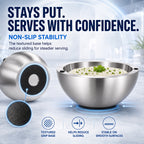Stainless Steel Dip Chiller Bowl – Insulated Serving Bowl for Salsa, Dips, Salads & Parties
